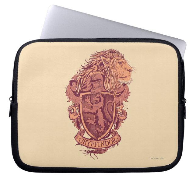 Harry Potter | Gryffindor Lejon Vapensköld Laptop Fodral (Framsidan)