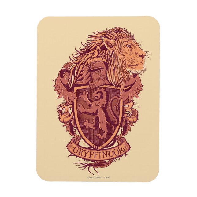 Harry Potter | Gryffindor Lejon Vapensköld Magnet (Vertikal)