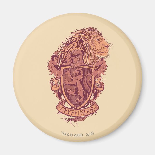 Harry Potter | Gryffindor Lejon Vapensköld Magnet (Framsidan)