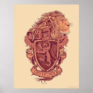 Harry Potter | Gryffindor Lejon Vapensköld Poster