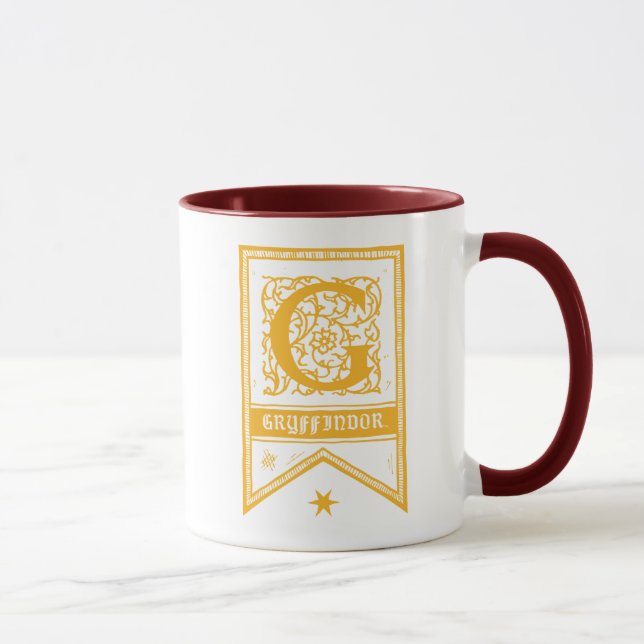 Harry Potter | Gryffindor Monogram Banner Mugg (Höger)