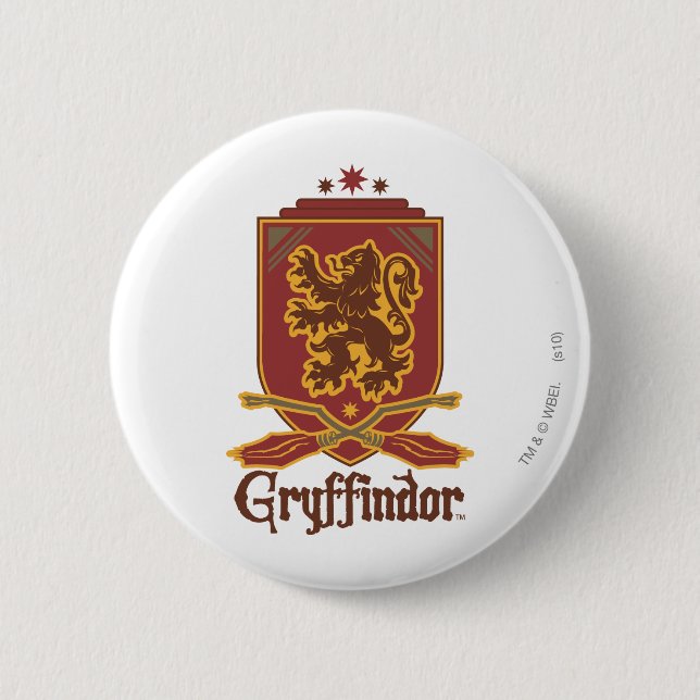 Harry Potter | Gryffindor QUIDDITCH™ Badge Knapp (Framsida)