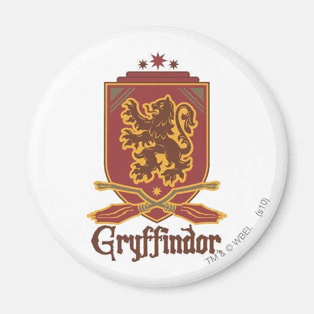 Harry Potter | Gryffindor QUIDDITCH™ Badge Magnet (Framsidan)