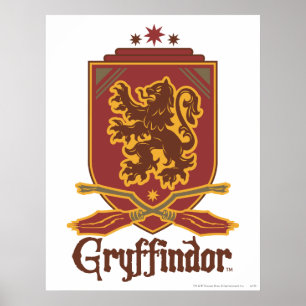 Harry Potter   Gryffindor QUIDDITCH™ Badge Poster