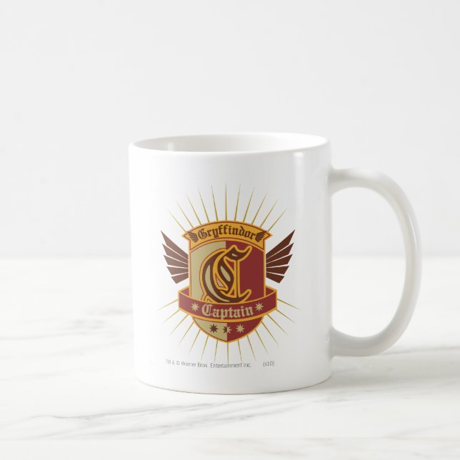 Harry Potter | Gryffindor QUIDDITCH � kapten Emble Kaffemugg (Höger)