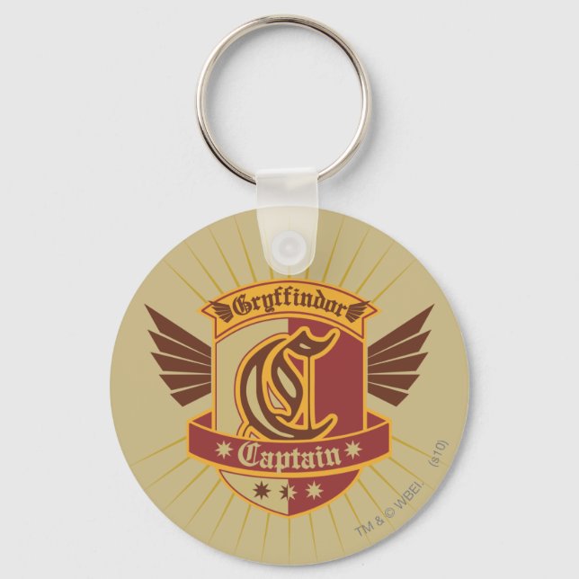 Harry Potter | Gryffindor QUIDDITCH � kapten Emble Nyckelring (Framsida)