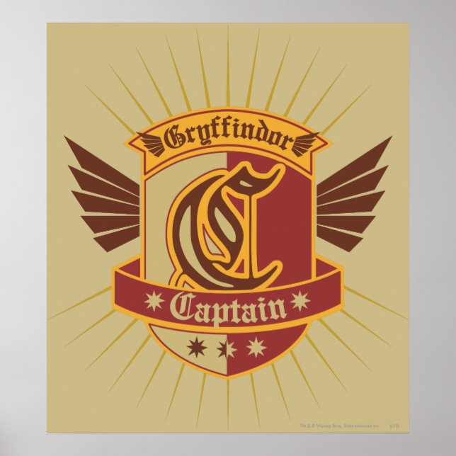 Harry Potter | Gryffindor QUIDDITCH � kapten Emble Poster (Framsidan)