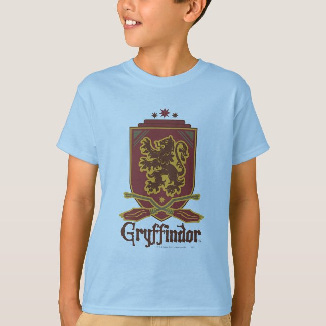 Harry Potter | Gryffindor QUIDDITCH™-märke T Shirt (Framsida)
