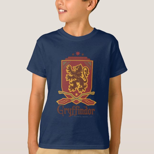 Harry Potter | Gryffindor QUIDDITCH™  Märke Tee Shirt (Framsida)
