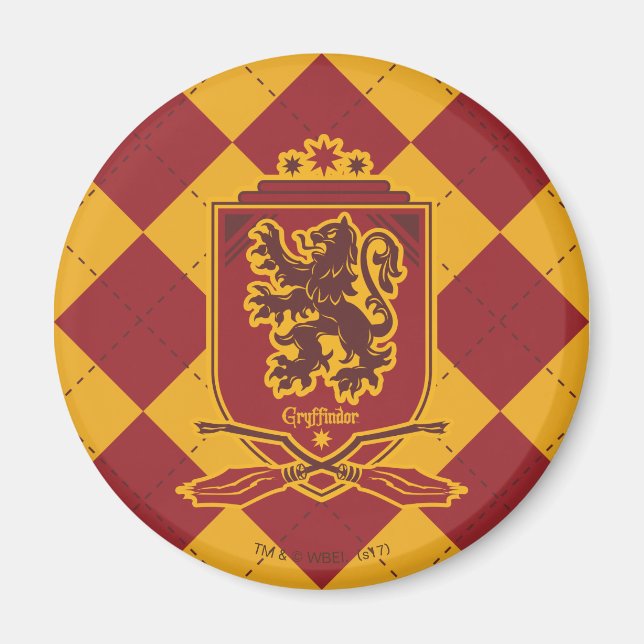 Harry Potter | Gryffindor QUIDDITCH™-Vapensköld Magnet (Framsidan)