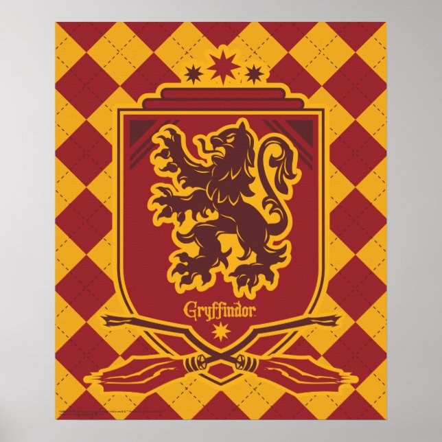 Harry Potter | Gryffindor QUIDDITCH™-Vapensköld Poster (Framsidan)