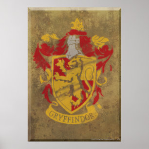 Harry Potter   Gryffindor - Retro husvapensköld Poster