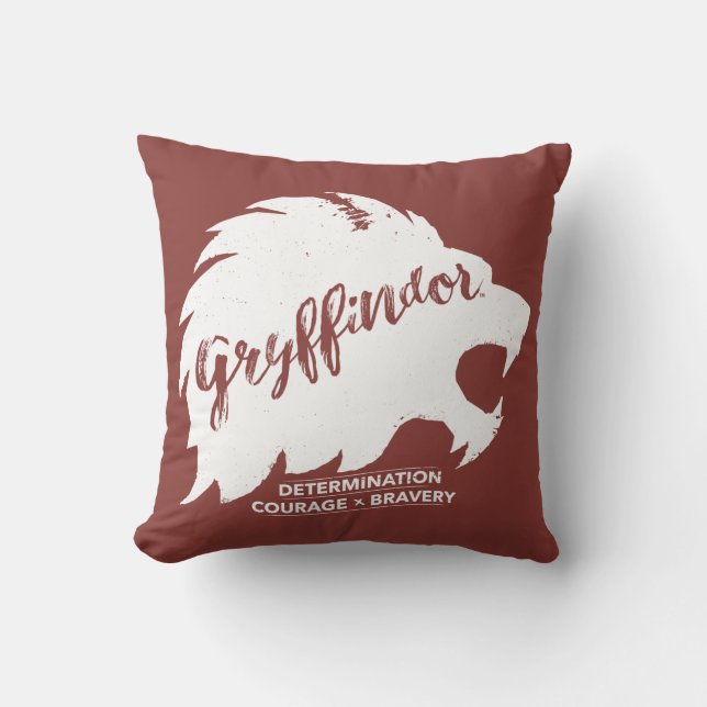 Harry Potter | GRYFFINDOR™ Silhouette Typografi Kudde (Framsida)
