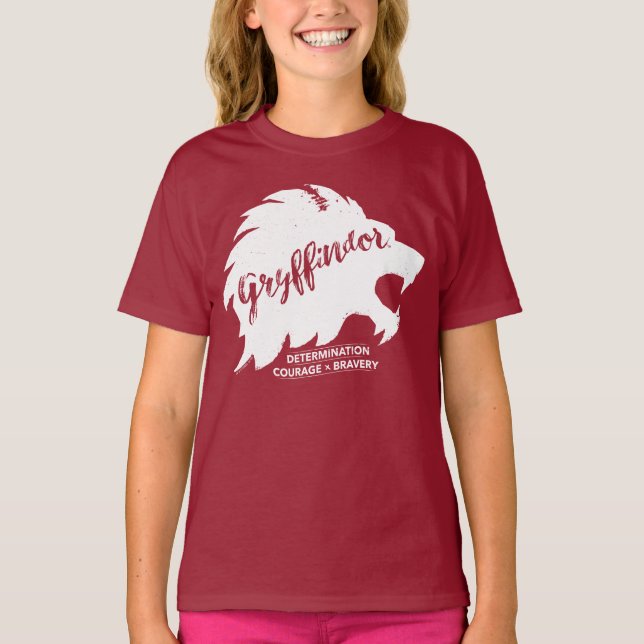Harry Potter | GRYFFINDOR™ Silhouettetypografi T-shirt (Framsida)