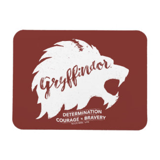 Harry Potter | GRYFFINDOR™ Silhuett Typografi Magnet
