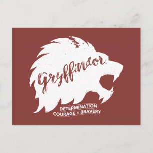 Harry Potter GRYFFINDOR™ Silhuett typografi Vykort