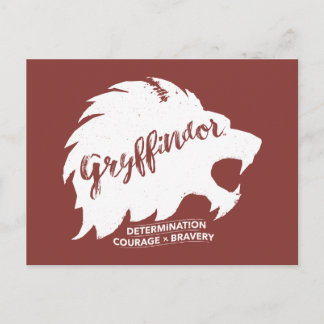 Harry Potter | GRYFFINDOR™ Silhuett typografi Vykort