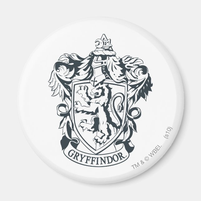 Harry Potter | Gryffindor Stencil Sketch Magnet (Framsidan)
