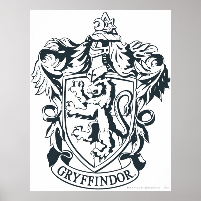 Harry Potter | Gryffindor Stencil Sketch Poster (Framsidan)