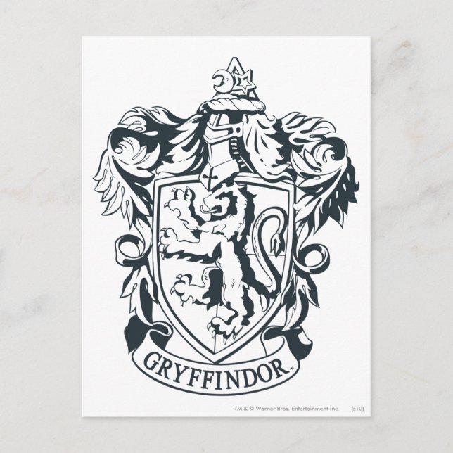 Harry Potter | Gryffindor stencilerar skissar Vykort (Framsida)