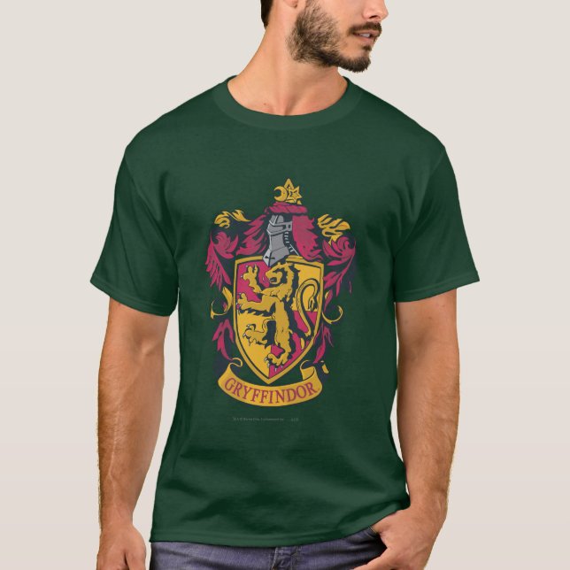 Harry Potter | Gryffindor vapenmärke guld och rött T-shirt (Framsida)