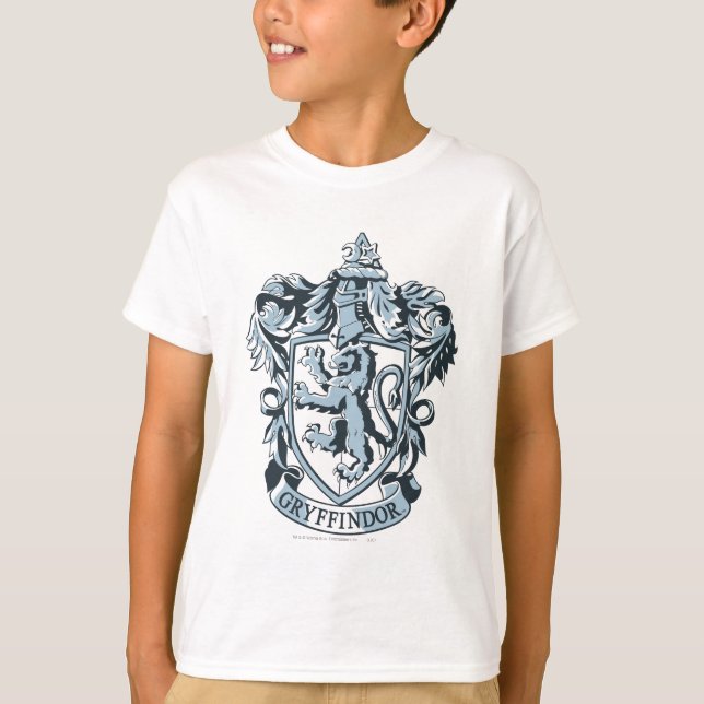 Harry Potter | Gryffindor Vapensköld Blue T Shirt (Framsida)