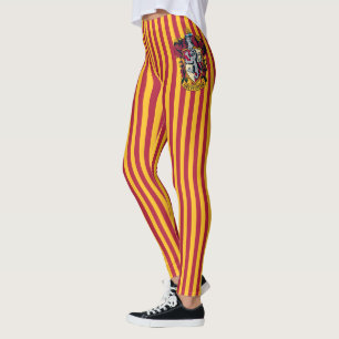 Harry Potter Gryffindor Vapensköld Guld och Red Leggings