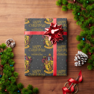 Harry Potter Gryffindor Vapensköld - Lycklig-jul Presentpapper