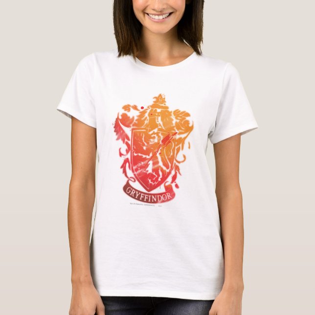 Harry Potter | Gryffindor Vapensköld - Plattform T-shirt (Framsida)
