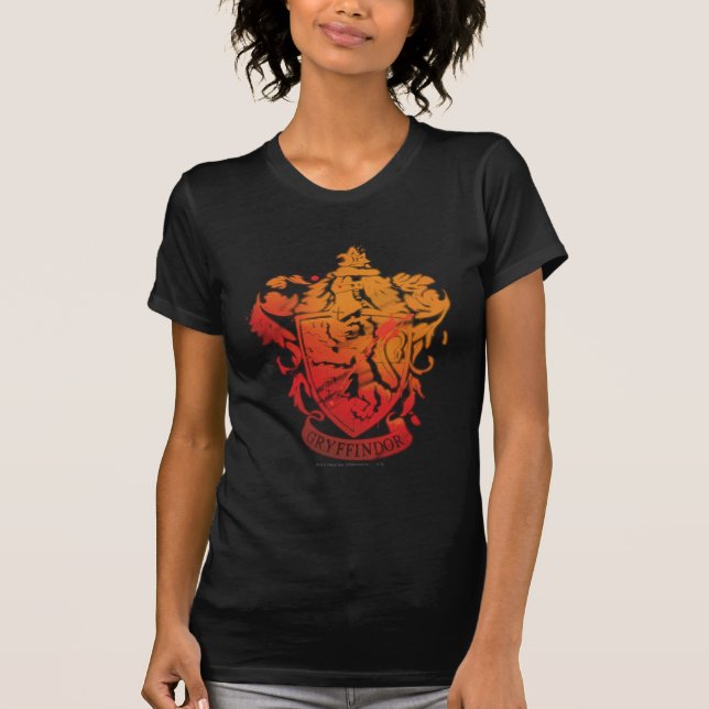 Harry Potter | Gryffindor Vapensköld - Plattform Tee Shirt (Framsida)