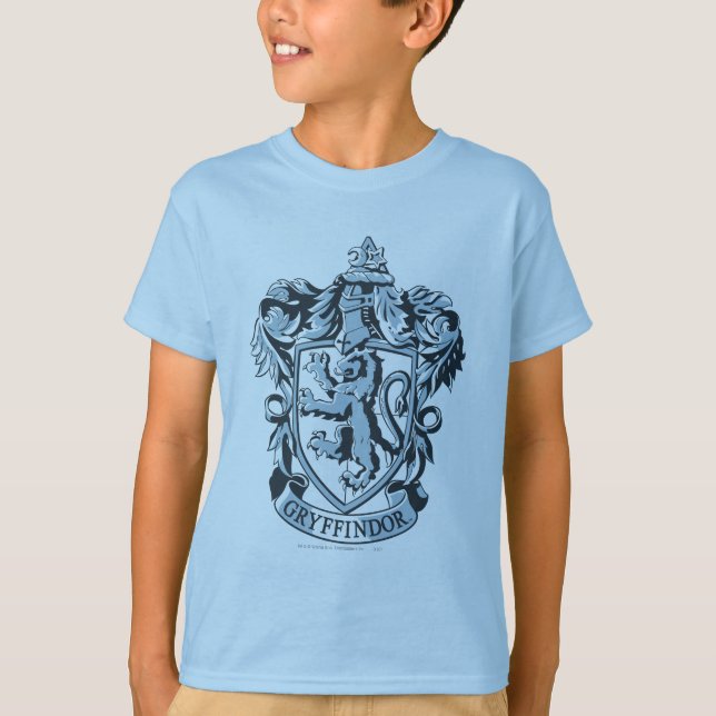 Harry Potter | Gryffindor vapensköldblått Tee Shirt (Framsida)