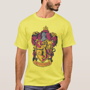 Harry Potter   Gryffindor vapensköldguld och rött T-shirt