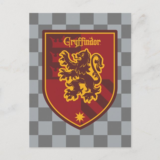 Harry Potter | Gryffindors Hus Stolt Pride Crest Vykort (Framsida)