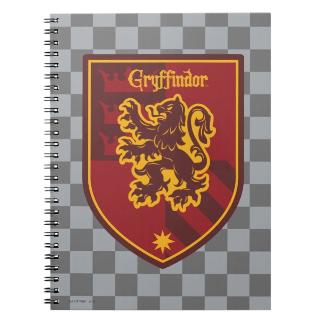 Harry Potter | Gryffindors Hus Stolthetsvapen Anteckningsbok Med Spiral (Framsidan)