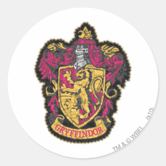 Harry Potter | Gryffindors Husvapen Runt Klistermärke