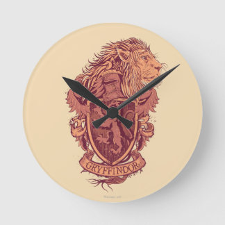 Harry Potter | Gryffindors Lejonvapen Rund Klocka