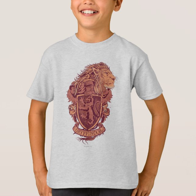 Harry Potter | Gryffindors Lejonvapen Tee (Framsida)