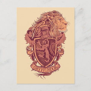 Harry Potter   Gryffindors Lejonvapen Vykort