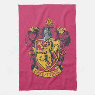 Harry Potter   Gryffindors vapenmärke i guld och r Kökshandduk