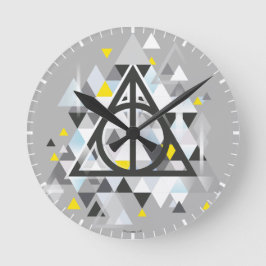 Harry Potter | Hallows geometriskt Deathly symbol Rund Klocka