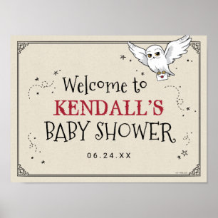 Harry Potter   Hedwig Baby Shower  Poster