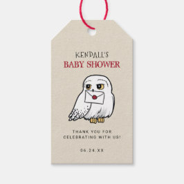 Harry Potter | Hedwig Baby Shower Tacksamhetskort Presentetikett