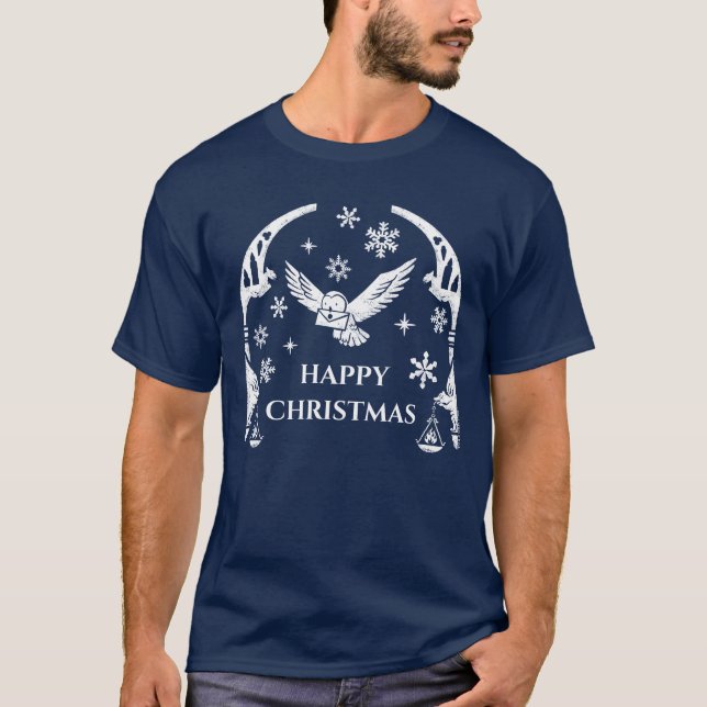 HARRY POTTER™ Hedwig Delivering Helgdag Brev T Shirt (Framsida)