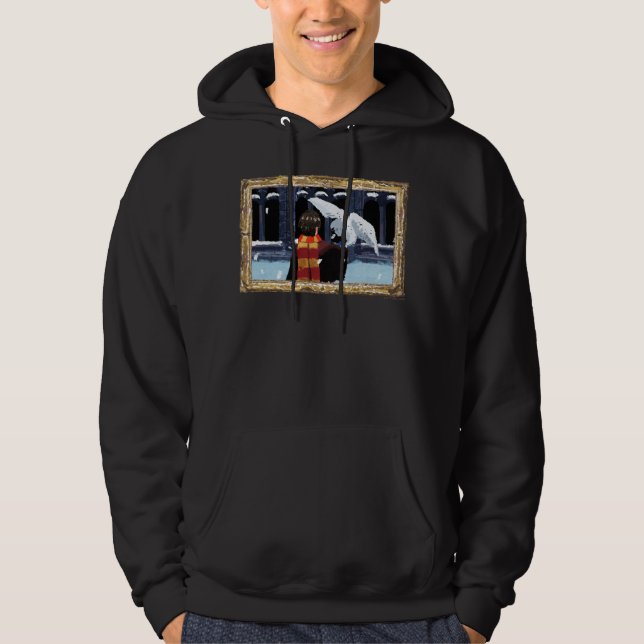 HARRY POTTER™ & Hedwig i Snö Hoodie (Framsida)