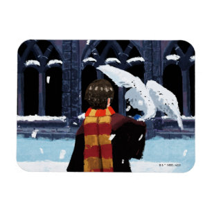 HARRY POTTER™ & Hedwig i Snö Magnet