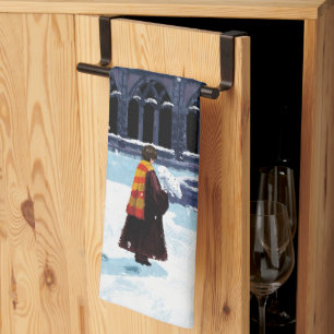 HARRY POTTER™ & Hedwig in HOGWARTS™ Courtyard Kökshandduk