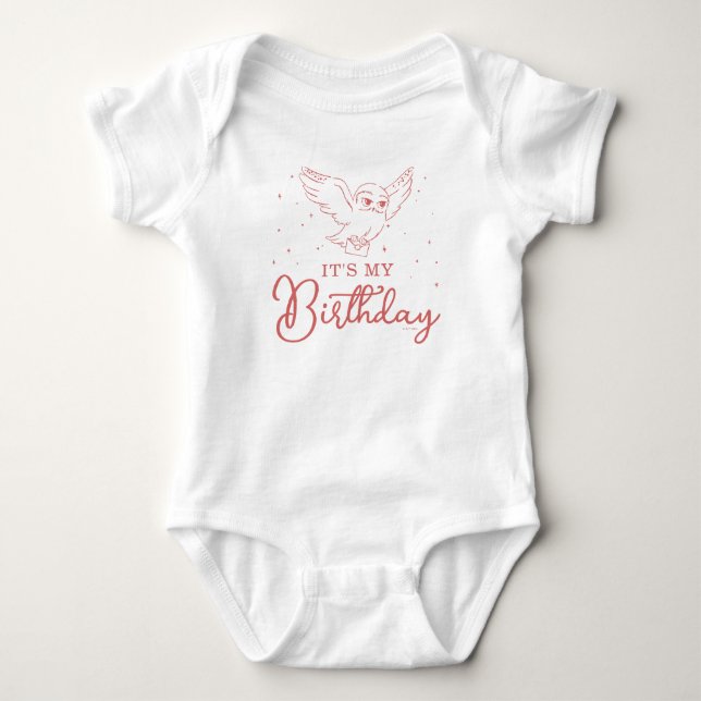 Harry Potter Hedwig Rosa Magisk Födelsedag T Shirt (Framsida)
