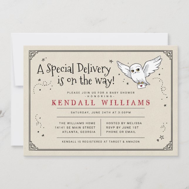 Harry Potter | Hedwig Special Delivery Baby Shower (Framsida)