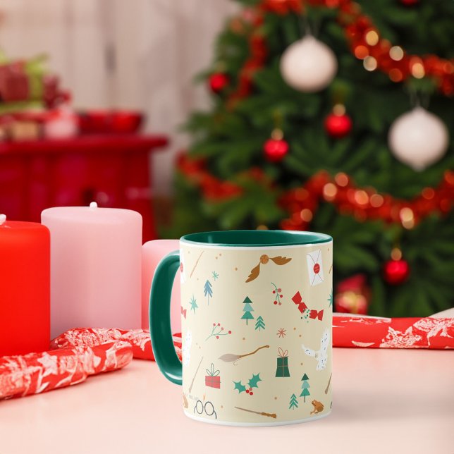 Harry Potter | Helgdag Icon Mönster Mugg (Mug on table)
