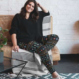 HARRY POTTER™ Helgdag Sweater Mönster Leggings